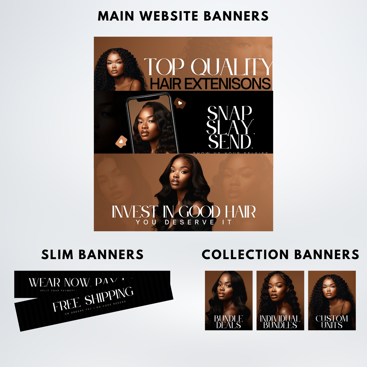 Hair Extensions Branding Kit