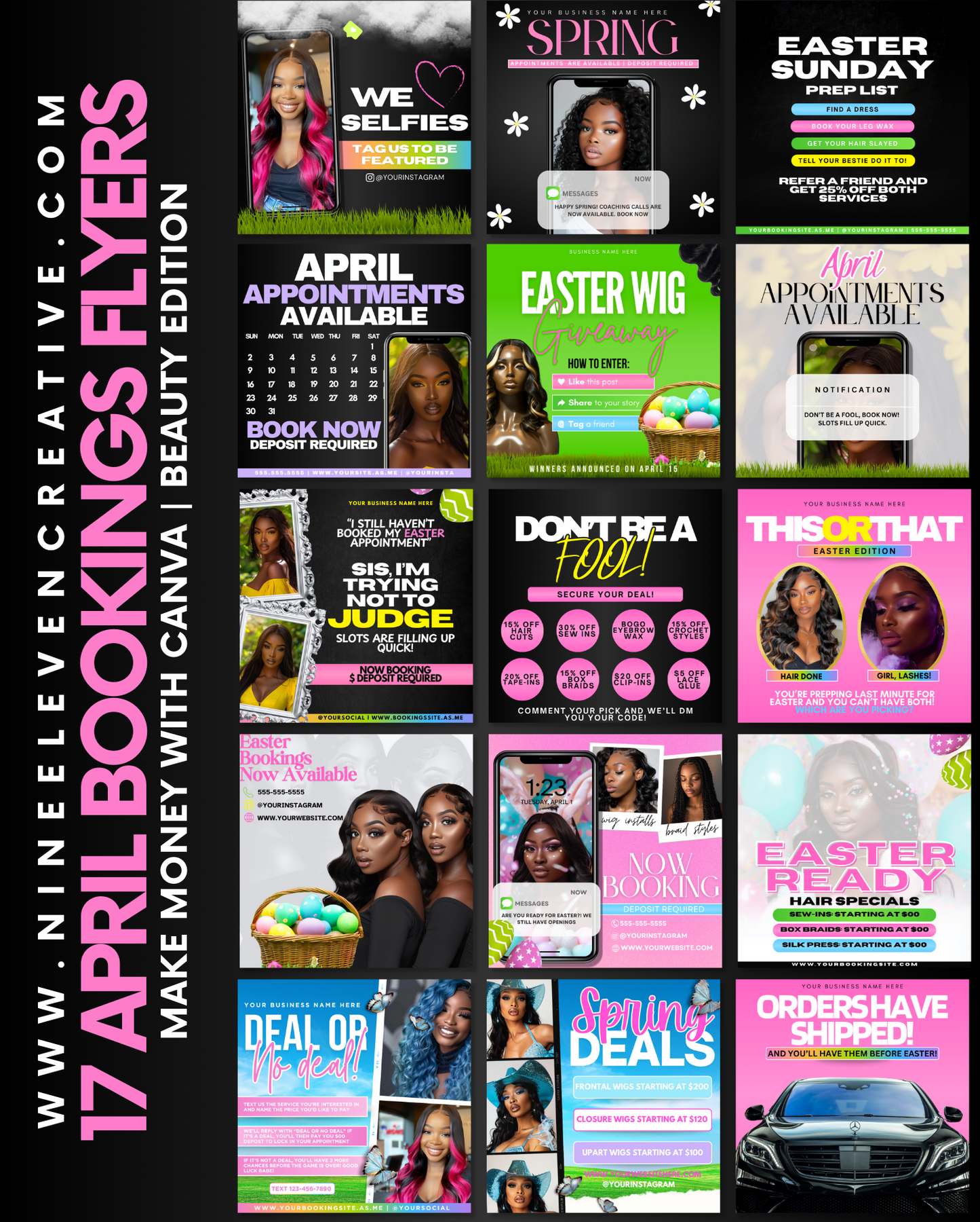 April Beauty Flyers with Resell Rights