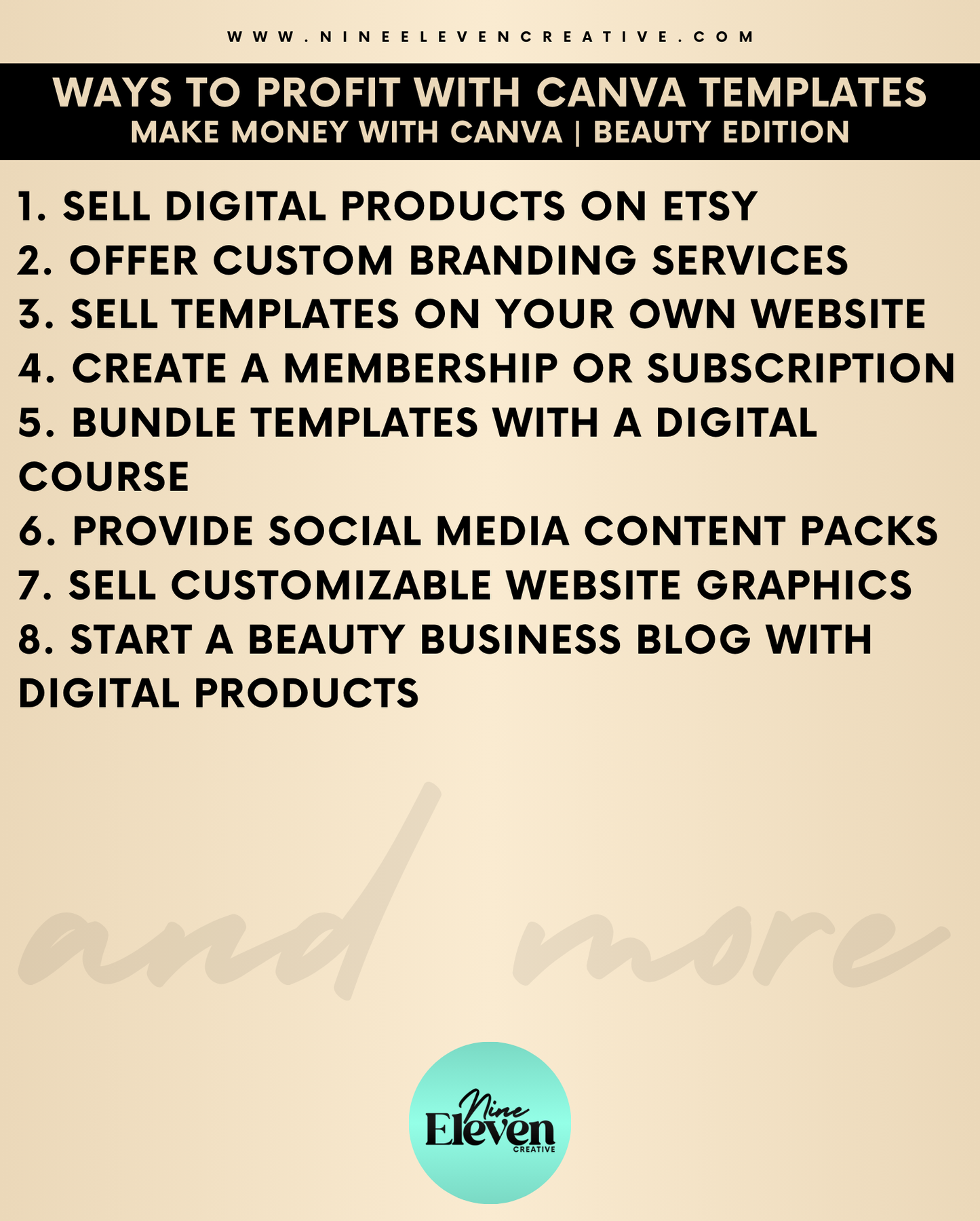 Make Money With Canva Beauty Template Bundle