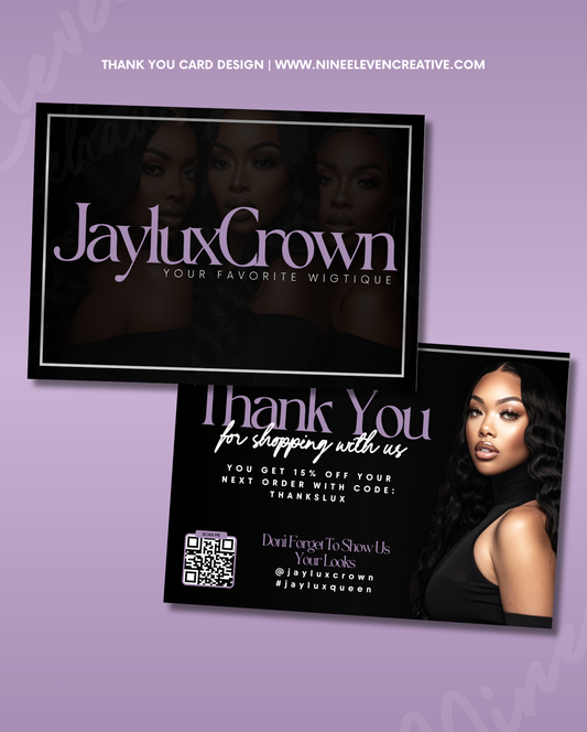 Thank You Card Design